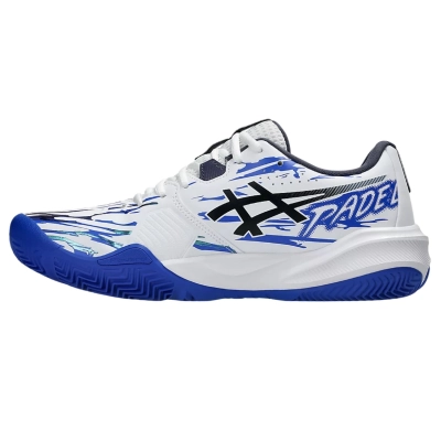 Giày Pickleball Asics Gel-Challenger 15 Padel L.E - White/Indigo Fog chính hãng (1041A555.100)