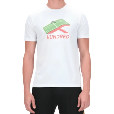 Áo cầu lông Hundred Rally Point nam - Trắng chính hãng