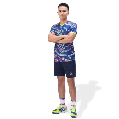 Áo cầu lông Kamito Combat KMAH230622 nam - Xanh bích chính hãng