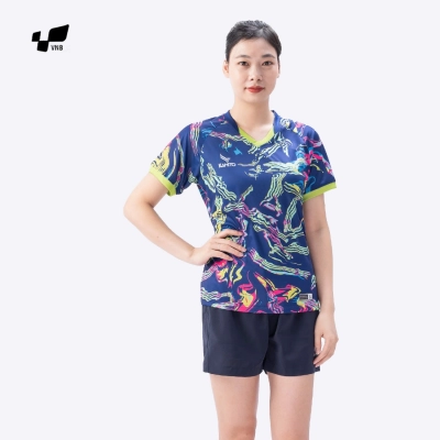 Áo cầu lông Kamito Combat KMAH230622F nữ - Xanh bích chính hãng