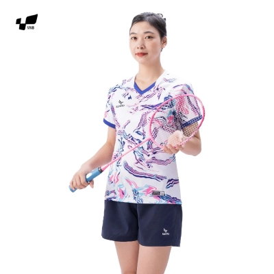 Áo cầu lông Kamito Combat KMAH230650F nữ - Trắng chính hãng