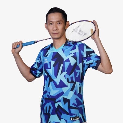 Áo cầu lông Kamito TM Color KMAH230926 nam - Xanh biển chính hãng