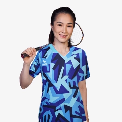 Áo cầu lông Kamito TM Color KMAH230926F nữ - Xanh biển chính hãng