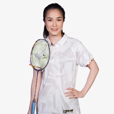 Áo cầu lông Kamito TM Legend KMAP231250F nữ - Trắng chính hãng