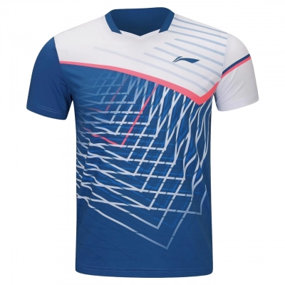 Áo cầu lông Lining A368 Nam - Xanh