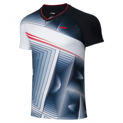 Áo cầu lông Lining A495 nam - Đen