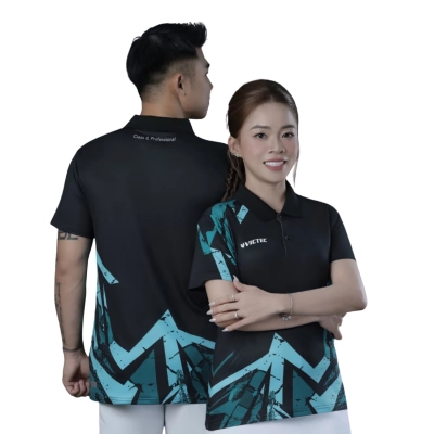 Áo cầu lông Victec Ascend FVT04 nam - Đen
