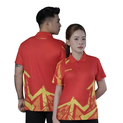 Áo cầu lông Victec Ascend FVT04 nữ - Đỏ