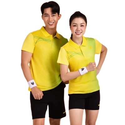 Áo cầu lông Victec AVT09 nam - Vàng