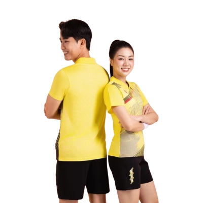 Áo cầu lông Victec AVT12 nam - Vàng