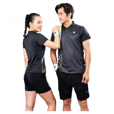 Áo cầu lông Victec AVT24 Nam - Đen