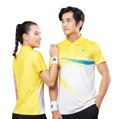 Áo cầu lông Victec FVT02 nam - Vàng