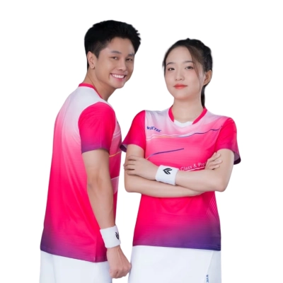 Áo cầu lông Victec PLV241 nữ - Hồng
