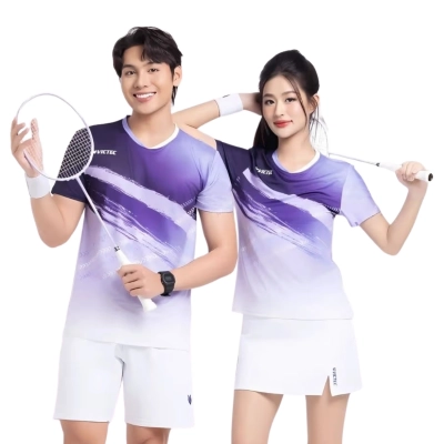Áo cầu lông Victec PLV252 nam - Tím