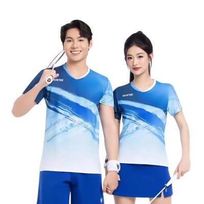 Áo cầu lông Victec PLV252 nam - Xanh navy