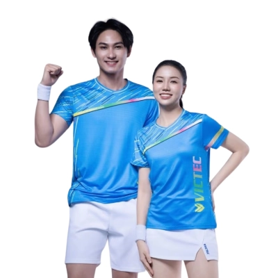 Áo cầu lông Victec PLV253 nữ - Xanh nhạt