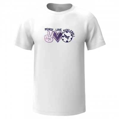 Áo Pickleball Kamito Peace Love KMAT250150 - Trắng chính hãng