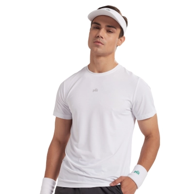 Áo pickleball Pili PKP021TSM24 nam - Trắng chính hãng