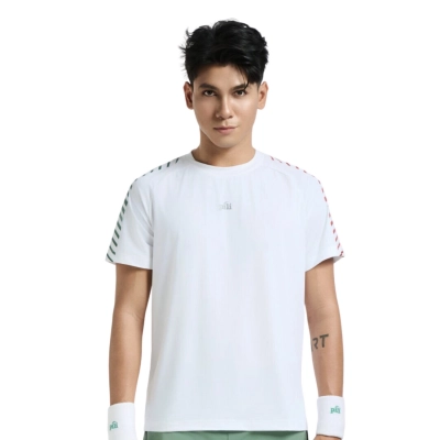 Áo pickleball Pili PTSUP35MW25 nam - Trắng chính hãng