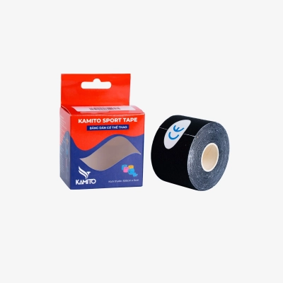 Băng dính vải thể thao Kamito KMBK230140 - Đen chính hãng (5cmx5cm)