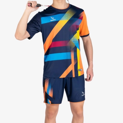 Bộ quần áo cầu lông Kamito Smash nam - Xanh navy chính hãng
