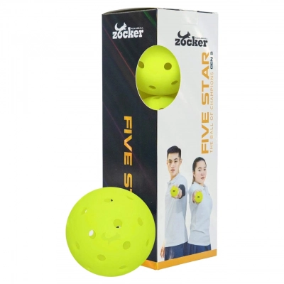 Bóng Pickleball Zocker Five Star Gen 2 (Hộp 3 Quả)