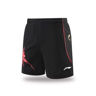 Quần cầu lông Lining 9682 - Đen đỏ