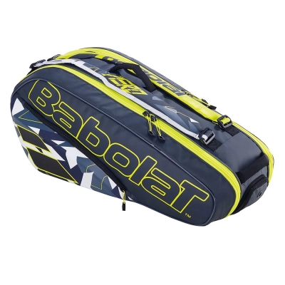 Túi Tennis Babolat Pure Aero X6 Grey/Yellow/White (7512222-370)