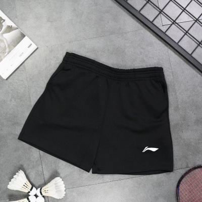 Quần cầu lông lining nữ logo trắng Đen - mã 012