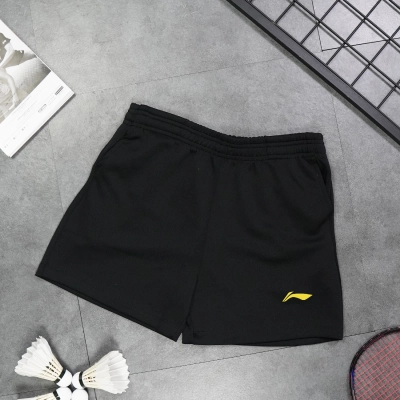 Quần cầu lông Lining nữ logo vàng đen - Mã 015